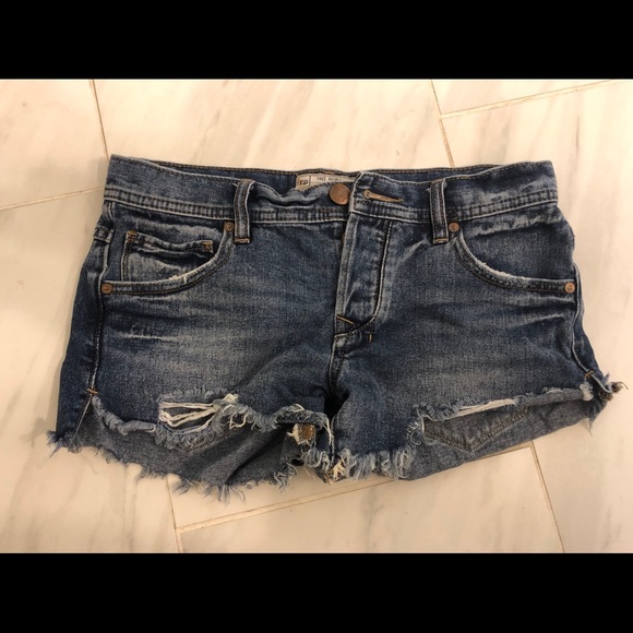 Free People Pants - Free People Denim Cutoff Shorts